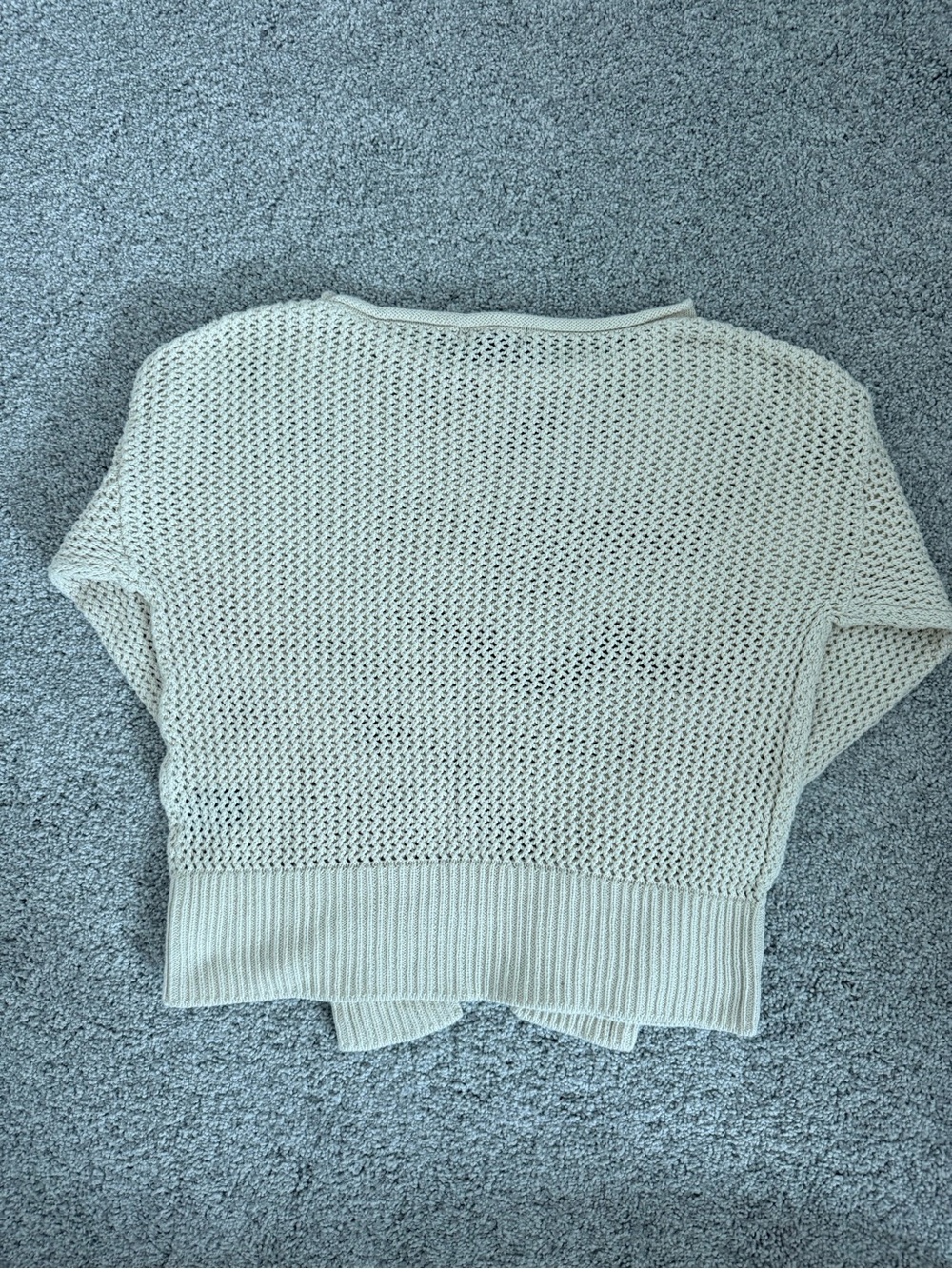 Evereve Open-Knit Crewneck Sweater in Cream - Picture 11 of 16